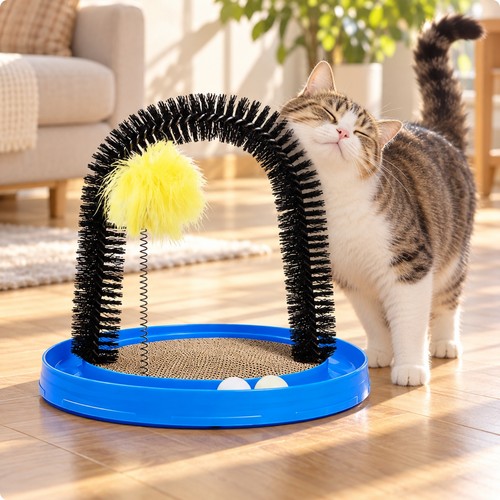 Cat grooming arch toy - grooming,